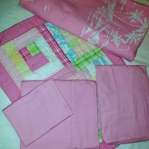 Pottery Barn Kids Girls Twin Quilt and Duvet Cover